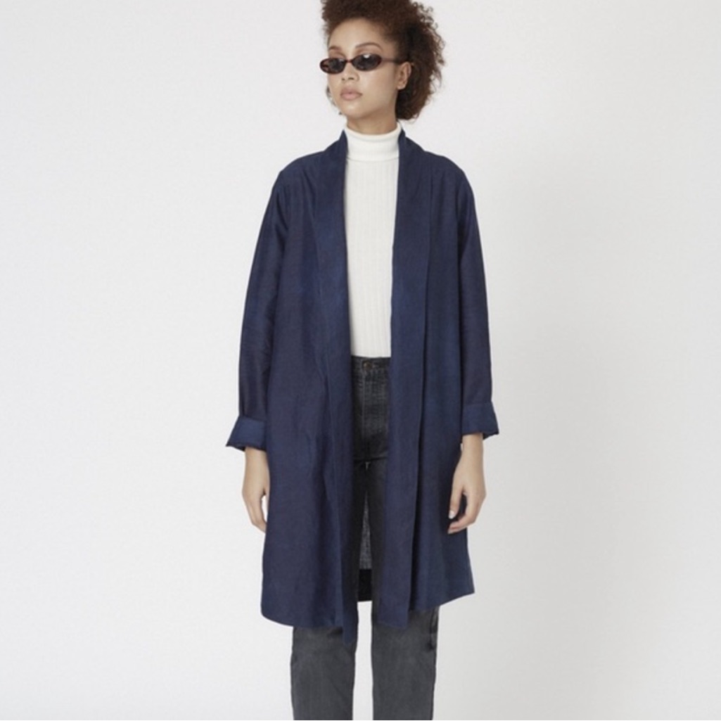 Osei Duro Theca Coat Deep Organic Indigo Cotton — image 5 of 6